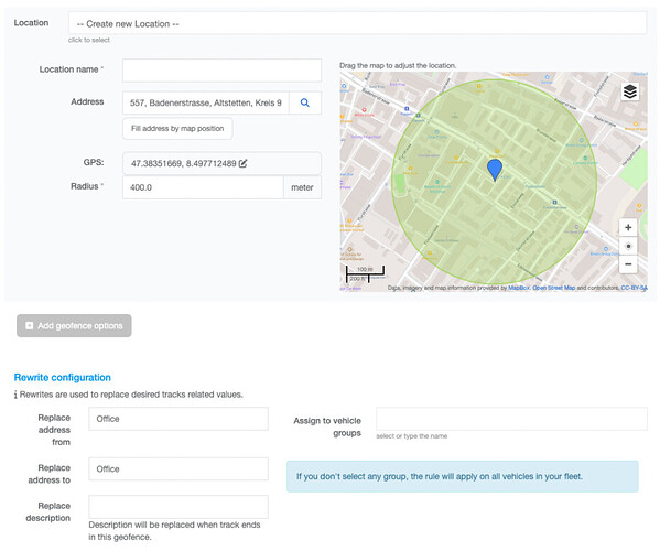 MyCarTracks Geofence Rewrite