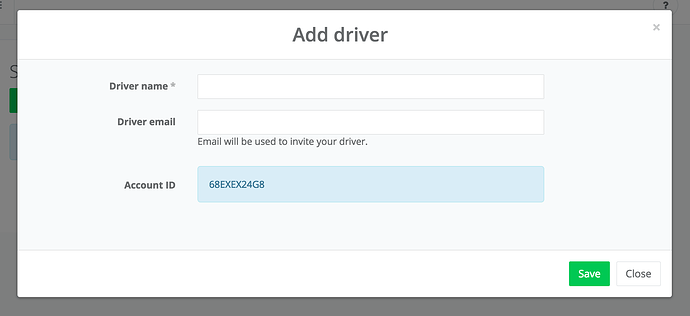 add driver form