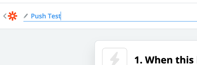 Zap name