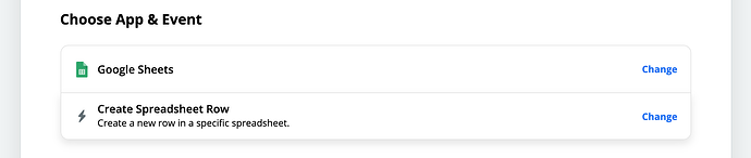 Google Sheet create row