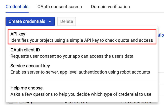 Create new API selection - MyCarTracks