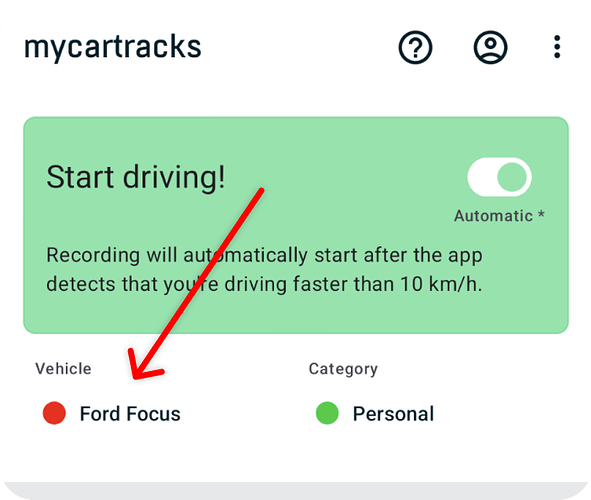 MyCarTracks Android-wrong-vehicle