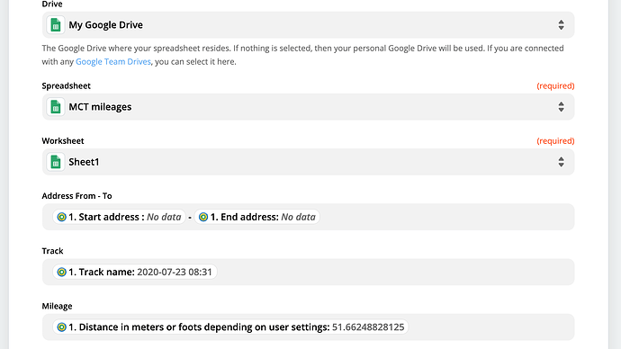 Google Sheet MCT match columns